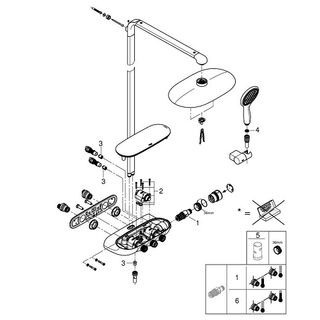 Душевая система Grohe Rainshower System SmartControl 26250LS0