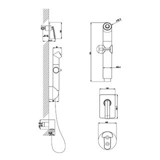 Смеситель Lemark Bellario с гигиеническим душем, встраиваемый (LM6819C)