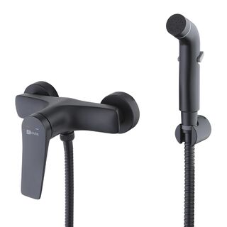 Смеситель с гигиеническим душем Lemark Bronx (LM3718BL) чёрный