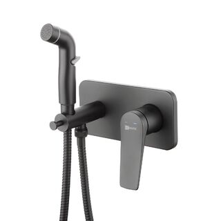 Смеситель с гигиеническим душем Lemark Bronx (LM3720BL) чёрный
