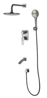 Душевая система Lemark Bronx (LM3722GM) хром