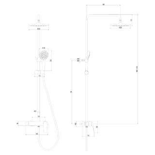 Душевая система Lemark Bronx (LM3760GM) хром