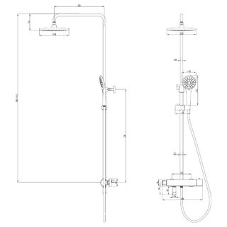Душевая система Lemark Bronx (LM3772GM) хром