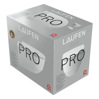 Унитаз подвесной Laufen Pro (8.6695.7.000.000.1) безободковый с тонким сиденьем микролифтом