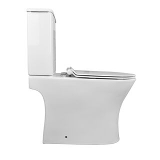 Унитаз напольный Azario Fretta Round N (AZ-1038A) безободковый с сидением микролифт