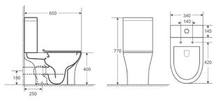 Унитаз напольный Azario Fretta Round N (AZ-1038A) безободковый с сидением микролифт