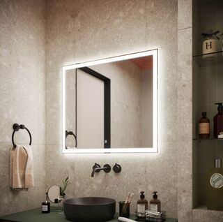 Зеркало Sancos City (CI800) 80х80 см, с LED подсветкой