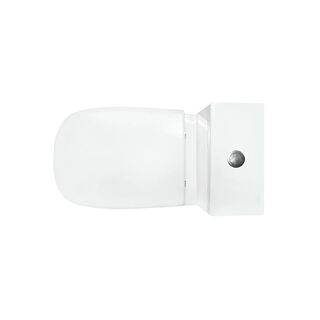 Унитаз напольный Sanita Lux Quadro (WC.CC/Quadro/2-SlimDM/WHT.G/S1) с крышкой-сиденьем микролифт Slim