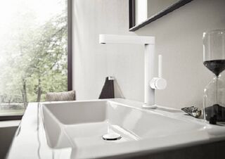 Смеситель для раковины Hansgrohe Finoris (76060700) матовый белый