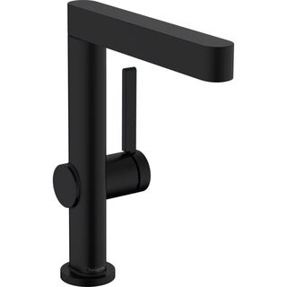 Смеситель для раковины Hansgrohe Finoris (76060670) с донным клапаном, черный матовый