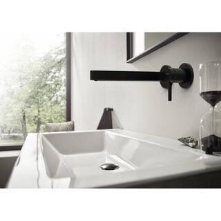 Смеситель для раковины Hansgrohe Finoris (76050670) матовый черный