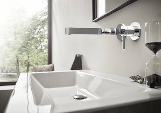 Смеситель для раковины Hansgrohe Finoris (76050000) настенный, излив 22,8 см
