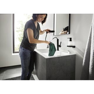 Смеситель для раковины Hansgrohe Finoris 230 2jet Push-Open (76063670) черный матовый