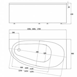 Акриловая ванна Aquatek Дива DIV150-0000002 (150x90) правая без гидромассажа