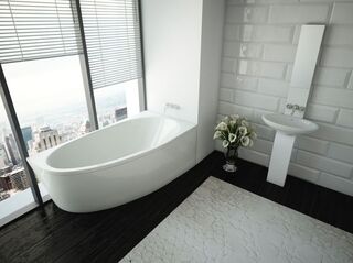 Акриловая ванна Aquatek Дива DIV150-0000002 (150x90) правая без гидромассажа