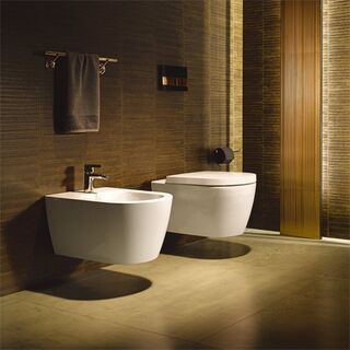 Чаша подвесного унитаза Duravit Me by Starck Compact Rimless 2530090000