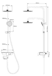 Душевая система Welt Wasser WW DP 1020 WT