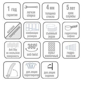 Душевая кабина River Desna 100/24 MT (100х100)