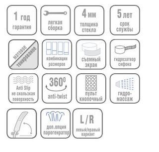 Душевая кабина River Desna 120/90/24 L МТ (120х90)