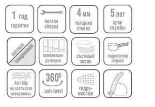 Душевая кабина River Desna 100/24 TH (100х100)