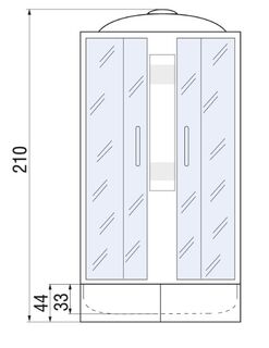 Душевая кабина River Nara 120/90/44 MT L (120х90)