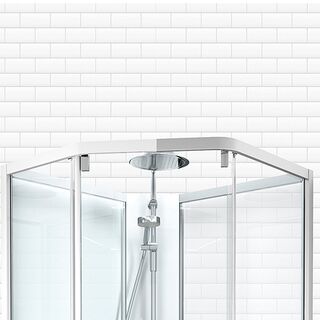 Душевая кабина IFO/IDO Showerama 10-5 Comfort (1000х1000 мм) профиль белый, стекло прозрачное 131.404.207.313