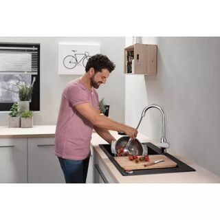 Смеситель для кухни Hansgrohe Focus M42 (71800000) с вытяжным изливом