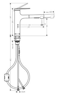 Смеситель для кухни Hansgrohe Zesis M33 (74801000) хром