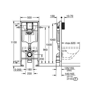 Инсталляция для подвесного унитаза Grohe Solido 38811KF0 (3 в 1)