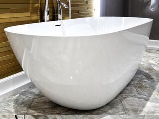 Ванна из искусственного камня AquaStone Бали 170х80 с щелевым скрытым переливом