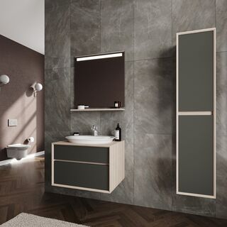 Раковина для установки в столешницу SEREL HERA (HR34TXS110H) 46х60 см, с отверстием под смеситель