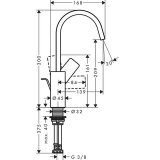 Смеситель для раковины Hansgrohe Vivenis (75030700) с донным клапаном, белый матовый