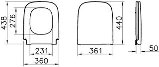 Крышка-сиденье Vitra S20 (177-003-009) микролифт