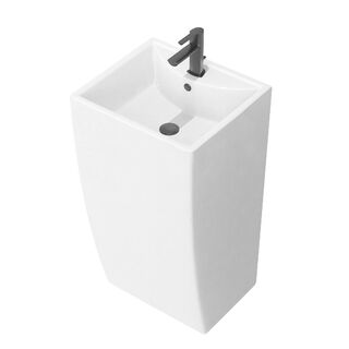 Раковина напольная Azario COMELLA 480х420х830 отдельностоящая прямоугольная, белый (AZ-314)
