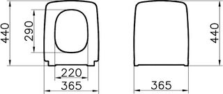 Сиденье для унитаза с микролифтом Vitra Metropole 122-003-009 белое
