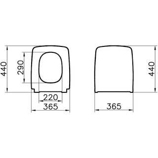 Крышка-сиденье VitrA Metropole 122-083-009 с микролифтом, черный