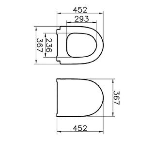 Крышка-сиденье VitrA Sento 120-483-009 с микролифтом, матовая черная