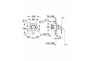 Гигиенический набор Grohe BauFlow 29328000
