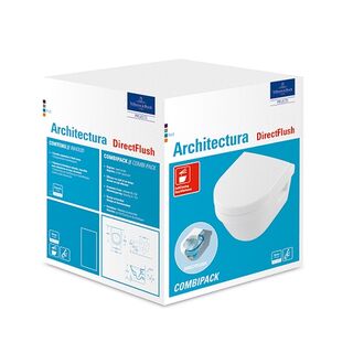 Унитаз подвесной Villeroy & Boch Architectura Directflush 4687HR01 (безободковый) с микролифтом
