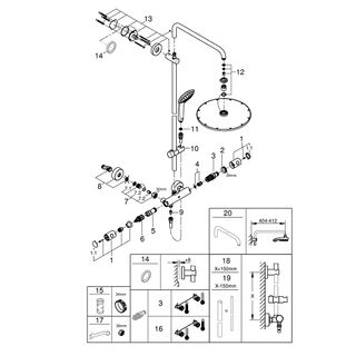 Душевая система GROHE Euphoria System 310 26075GN0 холодный рассвет, матовый