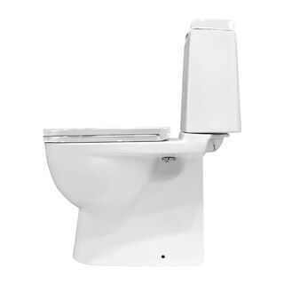 Унитаз напольный Sanita BEST Exclusive (WC.CC/BEST/2-P/WHT.G) с сиденьем термопласт
