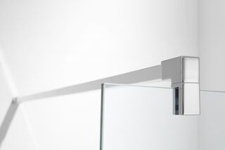 Душевая перегородка Aquatek AQ WIW 10020CH Walk in с держателем 100x2000, профиль хром, стекло прозрачное