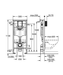 Инсталляция для подвесного унитаза Grohe Solido 1000046 (5 в 1)