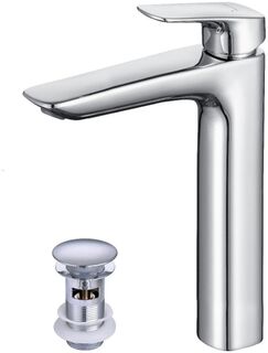 Смеситель для раковины Aquatek Вега (AQ1005CR) высокий 227 с донным клапаном