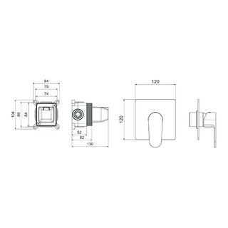 Смеситель для душа Aquatek Оберон AQ1266MB матовый черный