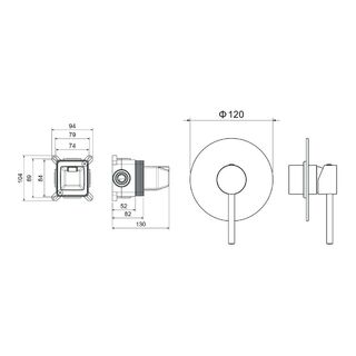 Смеситель для душа Aquatek Европа AQ1366MB матовый черный