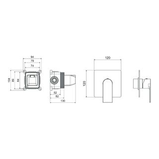 Смеситель для душа Aquatek Лира AQ1466MB матовый черный
