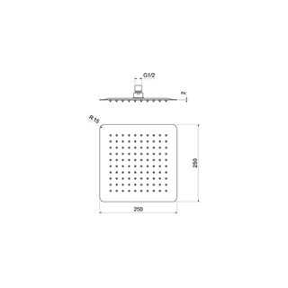 Верхний душ Aquatek AQ2072MB матовый черный