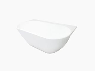 Ванна из искусственного камня AquaStone Бали пристенная 160х85 с щелевым скрытым переливом