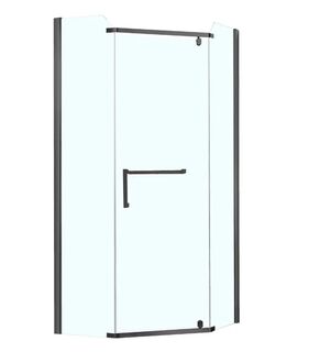 Душевой уголок Azario Edmonton (AZ-NNC3231-1 900 BLACK) (90х90х200 см) без поддона
